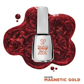 Salon Perfect .5oz 1-STEP GEL MAGNETIC GOLD with a color swatch on the back